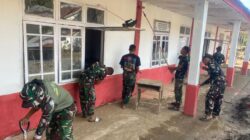 Satgas Gulbencal TNI AD Percepat Pemulihan SMPN 26 Takengon, Pastikan Sekolah Segera Kembali Digunakan