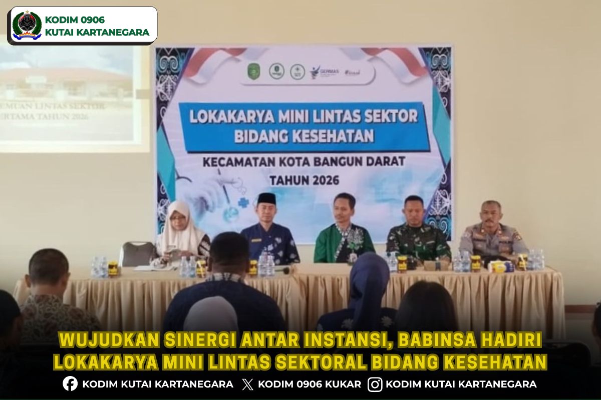 Wujudkan Sinergi Antar Instansi, Babinsa Hadiri Lokakarya Mini Lintas Sektoral Bidang Kesehatan Wujudkan Sinergi Antar Instansi, Babinsa Hadiri Lokakarya Mini Lintas Sektoral Bidang Kesehatan