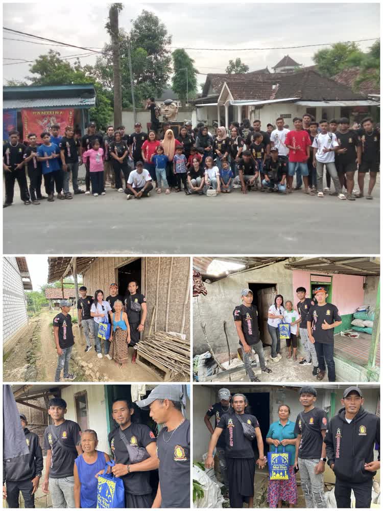 Peduli Sesama, Laskar Ronggolawe Nusantara Pantura Berbagi Sembako untuk Lansia