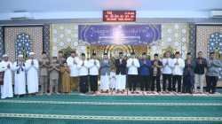 Umat Muslim Lanud Sultan Hasanuddin Laksanakan Sholat Idul Fitri di Masjid Nurussamawat