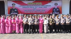 Kapolres Probolinggo Kota Pimpin Upacara Kenaikan Pangkat Pengabdian, AKP Ahmad Jayadi Naik Jadi Kompol