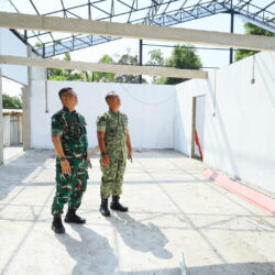 Dandim 1505/Tidore Dampingi Irutben Itdam XV/Pattimura Tinjau Progres Pembangunan KDKMP