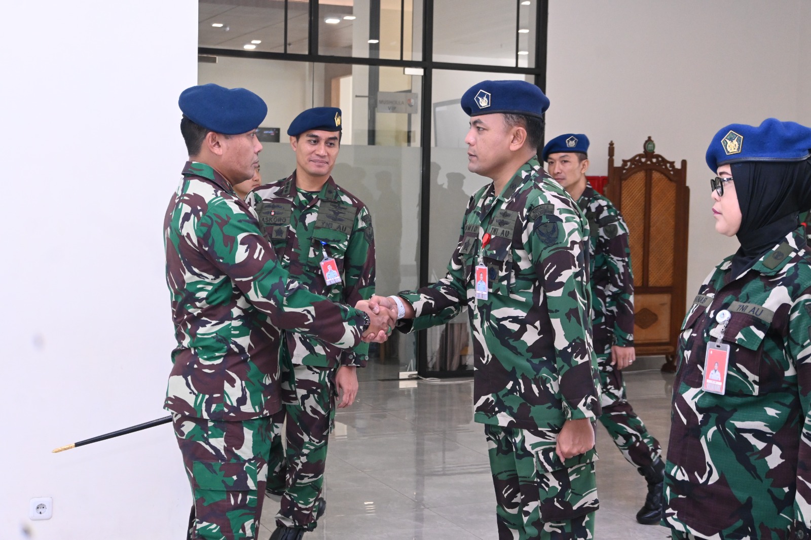 Komandan Lanud Sultan Hasanuddin Pimpin Laporan Korps Kenaikan Pangkat 21 Perwira