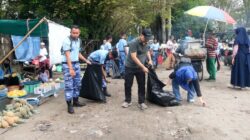 Sinergi TNI-Polri dan Masyarakat Peringati HUT ke-80 TNI AU, Lanud Sjamsudin Noor Gelar Karya Bakti di Pasar Ulin Raya Banjarbaru