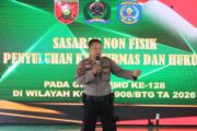 Melalui TMMD Ke-128, Kodim 0908/Bontang Laksanakan Penyuluhan Kamtibmas dan Hukum