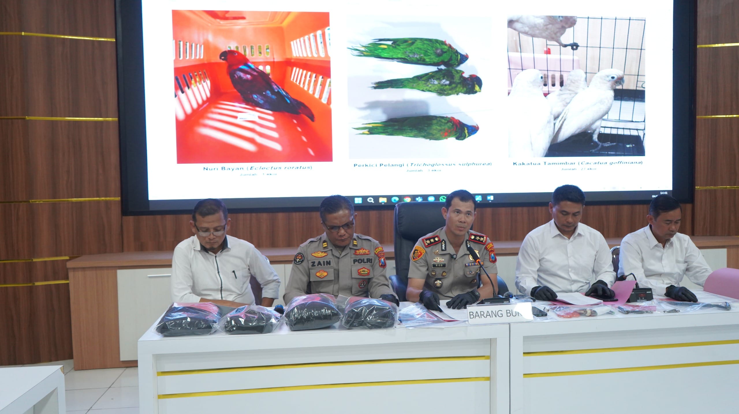 Polres Probolinggo Kota Gagalkan Penyelundupan 38 Satwa Dilindungi, ABK Jadi Tersangka