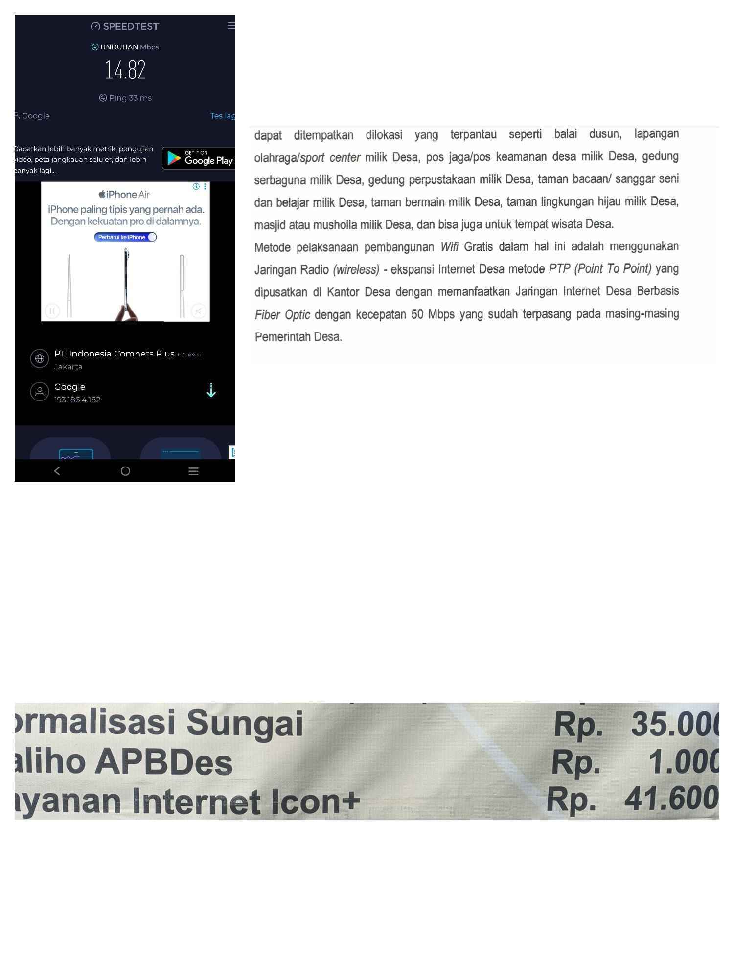 WiFi Desa Tuban Jadi Sorotan Publik, Kecepatan Internet Diduga Tak Capai Target
