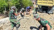 Progres Pembuatan Badan Jalan TMMD Ke-128 Kodim 0908/Bontang Capai Tahap Penimbunan