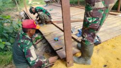 Satgas TMMD Ke-128 Kodim 0908/Bontang Terus Mempercepat Pembangunan Jembatan Penghubung