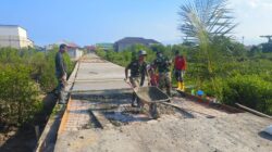 Jelang Penutupan TMMD Ke 128, Satgas Kodim 0908/Bontang Kebut Pengerjaan Sasaran Fisik Utama