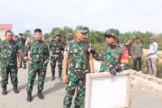 Tim Wasev Sterdam VI/Mulawarman Tinjau Langsung Progres TMMD Ke-128 Kodim 0908/Bontang