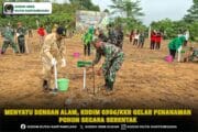 Menyatu Dengan Alam, Kodim 0906/kkr Gelar Penanaman Pohon Secara Serentak ‎