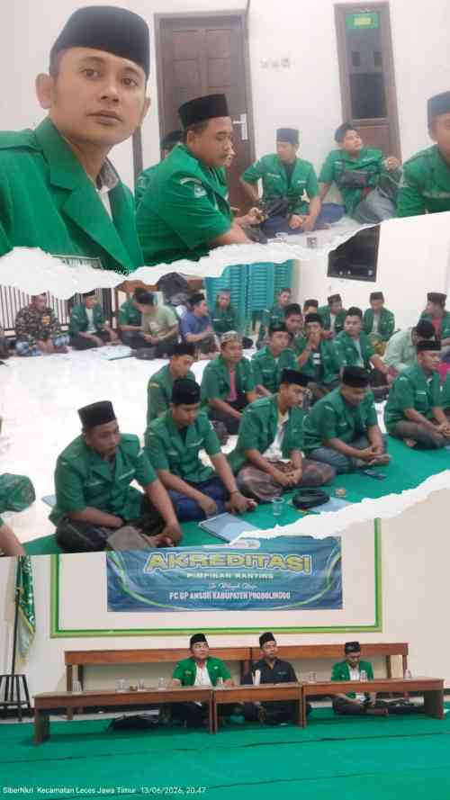 Akreditasi GP Ansor Digelar di MWCNU Leces, Tiga PAC Ikuti Penilaian Kinerja dan Administrasi