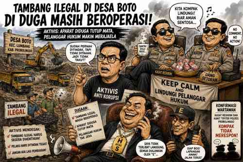 Tambang Ilegal Desa Boto Terus Beroperasi, Kasat Reskrim dan Kanit Tipiter Kompak Lindungi Pelanggar Hukum