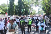 Ribuan Massa Aksi Damai Dukung Program MBG di DPRD Kota Probolinggo, Pengamanan Polres Berjalan Kondusif