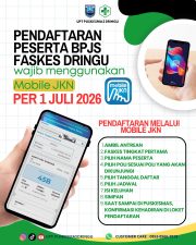 Mulai 1 Juli 2026, Pendaftaran Peserta BPJS di UPT Puskesmas Dringu Wajib Lewat Aplikasi Mobile JKN