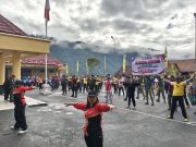 Senam Jumat Sehat Gabungan TNI, Polri dan Pemda Kabupaten Puncak Jaya