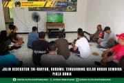 Jalin Kedekatan TNI-Rakyar, Koramil Tenggarong Gelar Nobar Gembira Piala Dunia