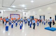 Merangkai Bahagia Dengan Anak-Anak TK Angkasa, Olahraga Bersama HUT Ke-38 Yasarini Penuh Keceriaan di Lanud Sjamsudin Noor