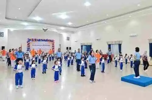 Merangkai Bahagia Dengan Anak-Anak TK Angkasa, Olahraga Bersama HUT Ke-38 Yasarini Penuh Keceriaan di Lanud Sjamsudin Noor