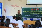 Dari Sekolah untuk Indonesia, TMMD ke-129 Kodim 1505/Tidore Bekali Pelajar dengan Wawasan Kebangsaan