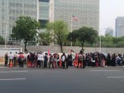 Poster ‘1000 Days of Genocide’ Warnai Aksi AWG di Jakarta, Seruan Bela Palestina Kembali Menggema