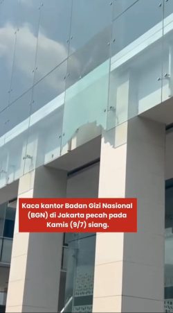 Kantor BGN Digegerkan Kaca Pecah, Polisi: Diduga Akibat Pemuaian Kaca