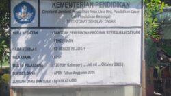 Diduga Tidak Sesuai Aturan, Proyek Revitalisasi SD Negeri Pilang 1 Tanpa Pengawasan Dan abaikan keselamatan