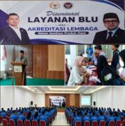 H. Syaiful Nuri Gelar Diseminasi Layanan BLU Dan Akreditasi Lembaga Jaminan Produk Halal Bersama Kepala BPJPH Jawa Timur