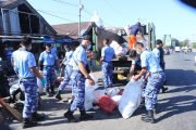Lanud Sultan Hasanuddin Bersama Satuan TNI AU Makassar Gelar Karya Bakti di Pasar Mandai Sambut Hari Bakti ke-79 TNI Angkatan Udara