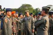 Panglima TNI Tinjau Kesiapan Alutsista Demo Udara HUT Ke-81 RI