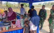 Seteguk Kesegaran Es Dawet Yogik: Cerita Manis Kemanunggalan TNI dan Warga di TMMD 129 Bojonegoro
