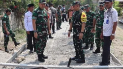 Ditinjau Tim Wasev Ster TNI, Pelaksanaan TMMD 129 di Kesongo Bojonegoro Panen Pujian