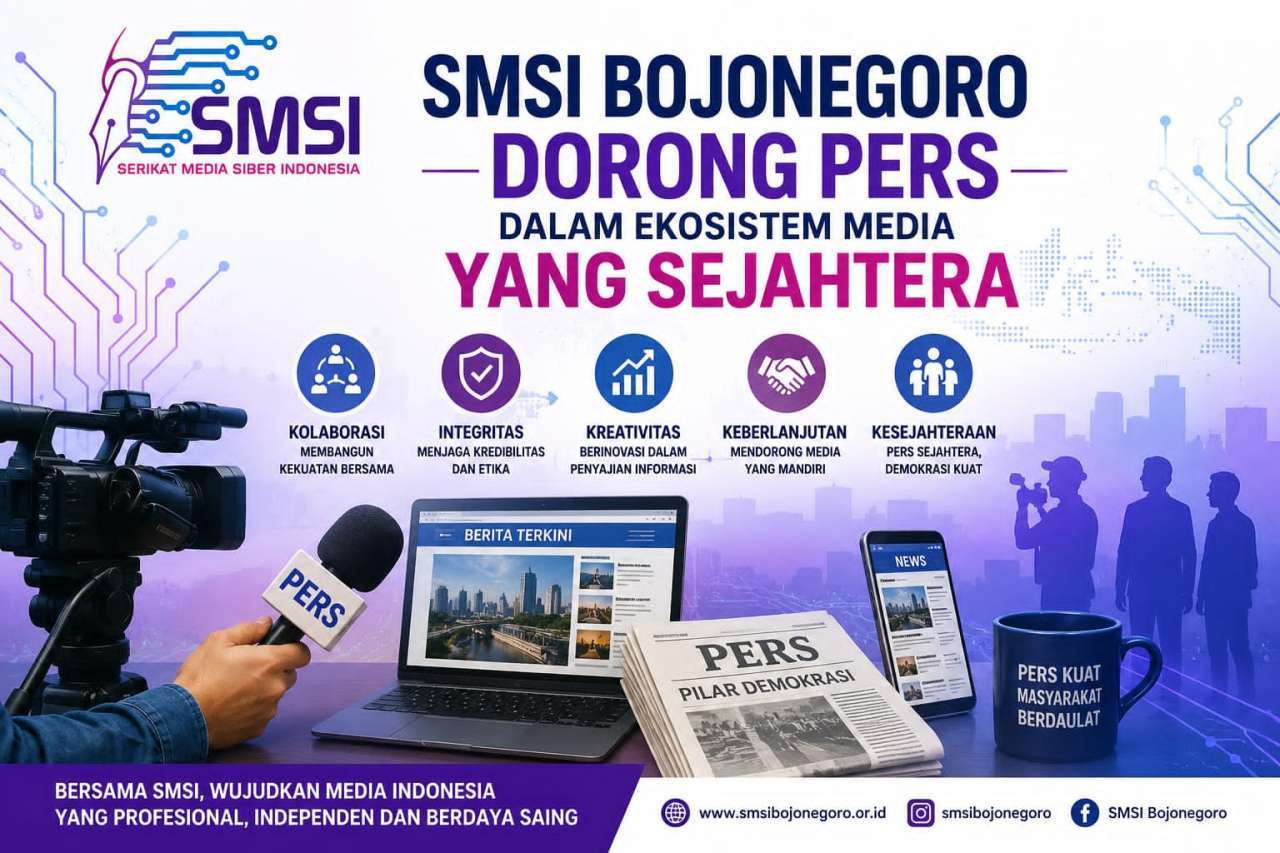 HUT ke-81 RI, SMSI Bojonegoro Dorong Pers Profesional dalam Ekosistem Media yang Sejahtera HUT ke-81 RI, SMSI Bojonegoro Dorong Pers Profesional dalam Ekosistem Media yang Sejahtera
