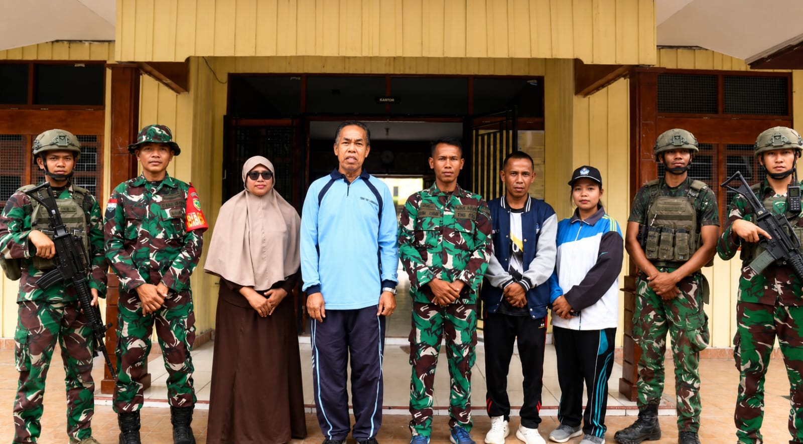 Kodim 1714/PJ Gelar Karya Bakti Merah Putih SMP Negeri 1 Mulia Kab. Puncak Jaya Kodim 1714/PJ Gelar Karya Bakti Merah Putih SMP Negeri 1 Mulia Kab. Puncak Jaya