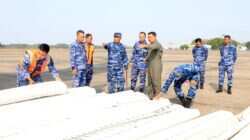 Mendukung Penuh Penanganan Karhutla, TNI AU Terbangkan A-400M Bawa Bantuan Presiden RI Yang Dikirim oleh Kemhan-Kementan