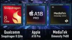 Perbandingan Prosesor HP Flagship: Snapdragon 8 Elite, Dimensity 9400, dan A18 Pro