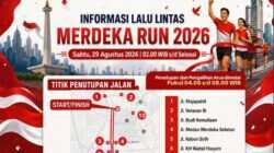 Perubahan Lalu Lintas Selama Merdeka Run 2026