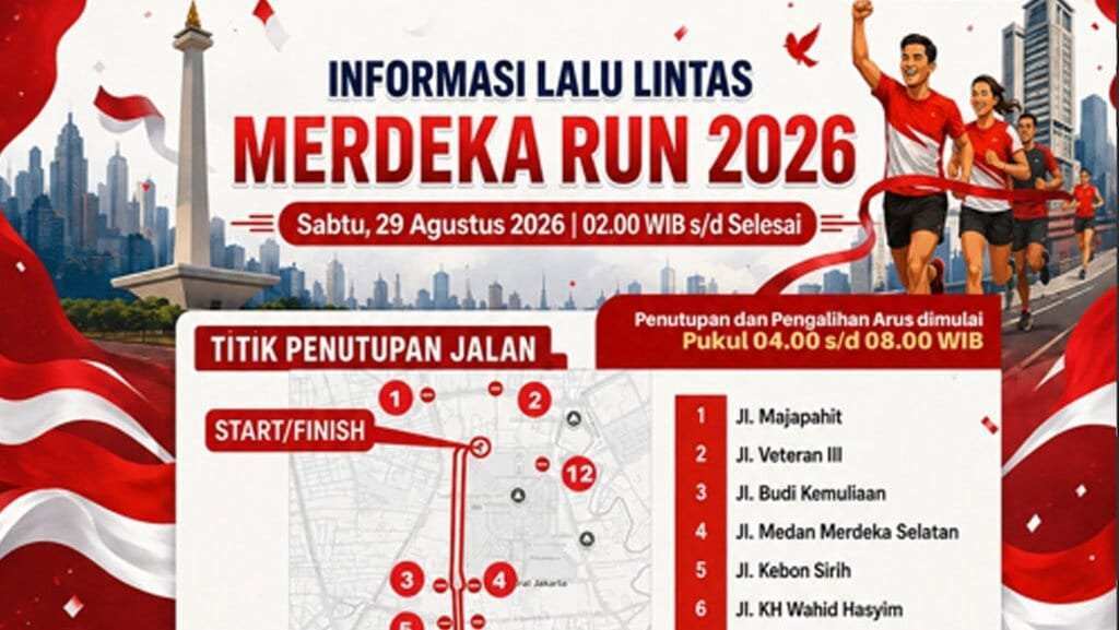 Perubahan Lalu Lintas Selama Merdeka Run 2026 Perubahan Lalu Lintas Selama Merdeka Run 2026