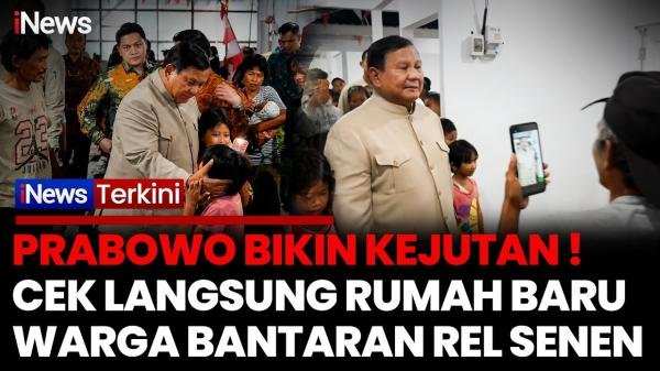 Kunjungan Presiden Prabowo ke Hunian Baru Warga Relokasi Senen