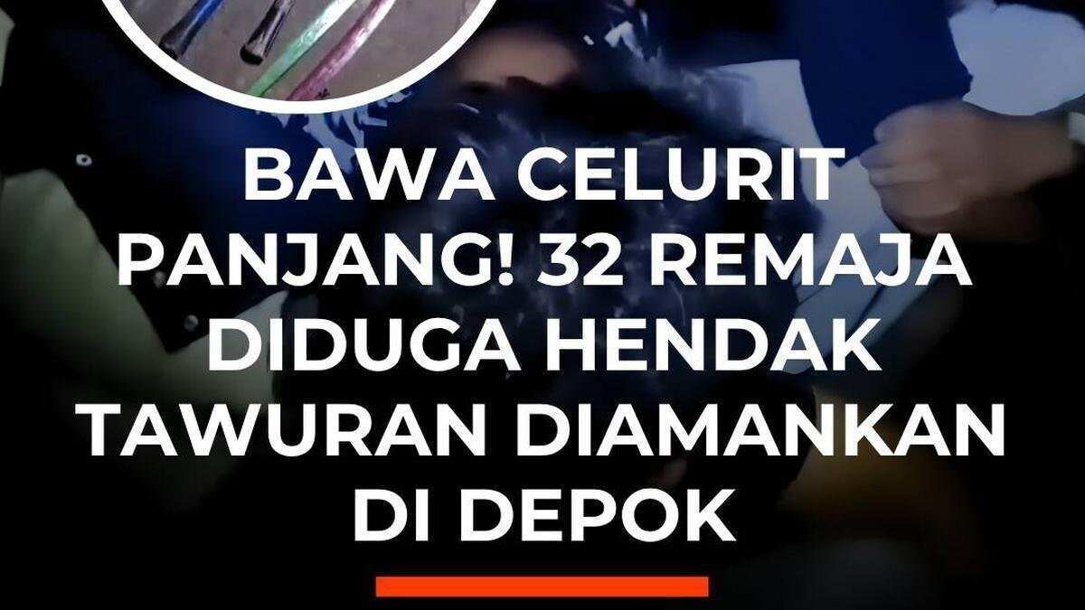 Gagalkan Tawuran, Polisi Amankan 32 Remaja di Depok