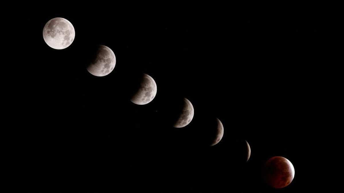 Pesona Gerhana Sebagian Blood Moon di Berbagai Belahan Dunia Pesona Gerhana Sebagian Blood Moon di Berbagai Belahan Dunia
