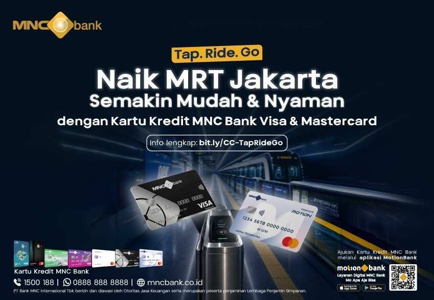 MRT Jakarta Kini Terima Pembayaran dengan Kartu Kredit MRT Jakarta Kini Terima Pembayaran dengan Kartu Kredit