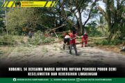 Koramil 14 Bersama Warga Gotong Royong Pangkas Pohon Demi Keselamatan dan Kebersihan Lingkungan