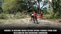 Koramil 14 Bersama Warga Gotong Royong Pangkas Pohon Demi Keselamatan dan Kebersihan Lingkungan Koramil 14 Bersama Warga Gotong Royong Pangkas Pohon Demi Keselamatan dan Kebersihan Lingkungan