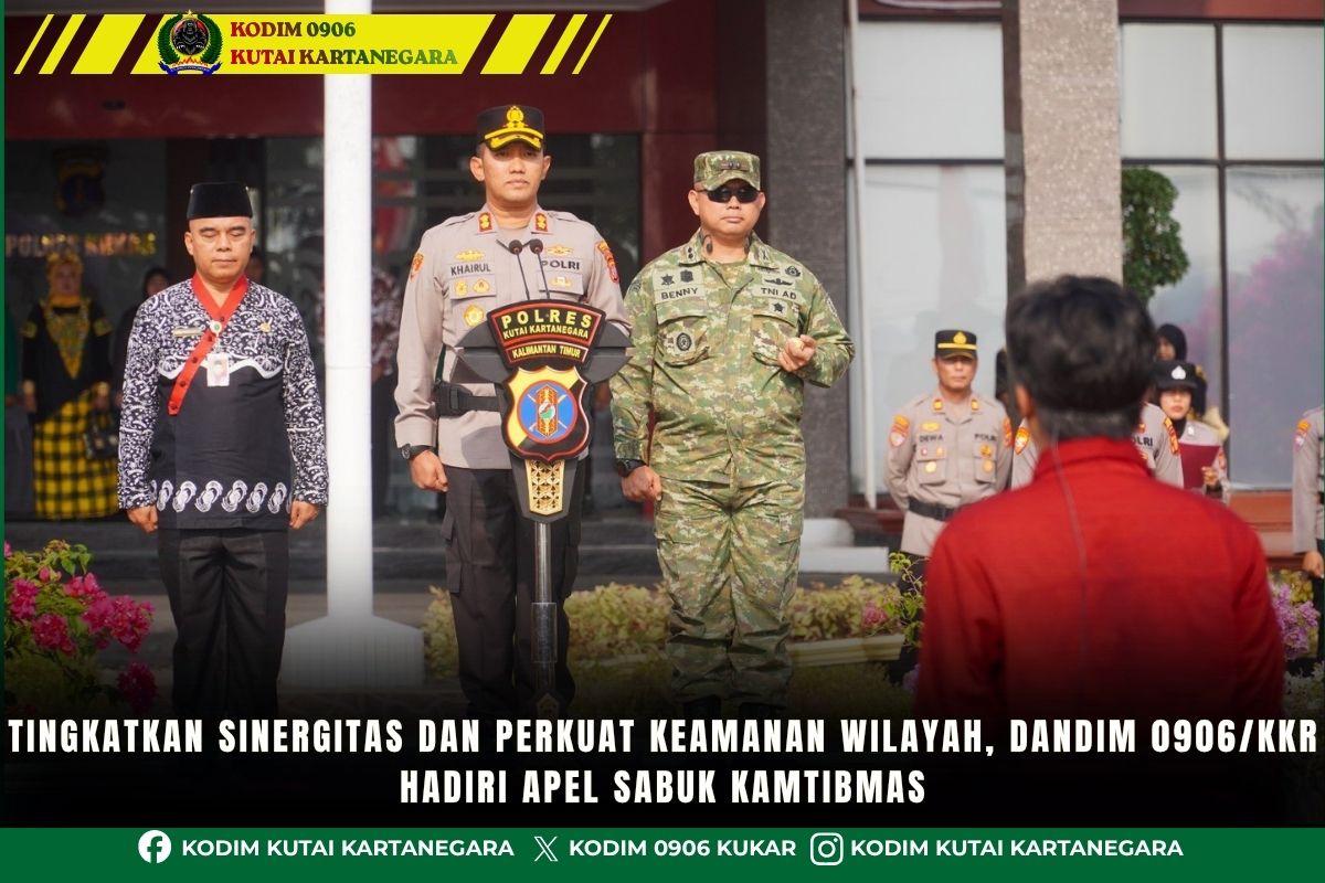 Tingkatkan Sinergitas dan Perkuat Keamanan Wilayah, Dandim 0906/Kkr Hadiri Apel Sabuk Kamtibmas Tingkatkan Sinergitas dan Perkuat Keamanan Wilayah, Dandim 0906/Kkr Hadiri Apel Sabuk Kamtibmas