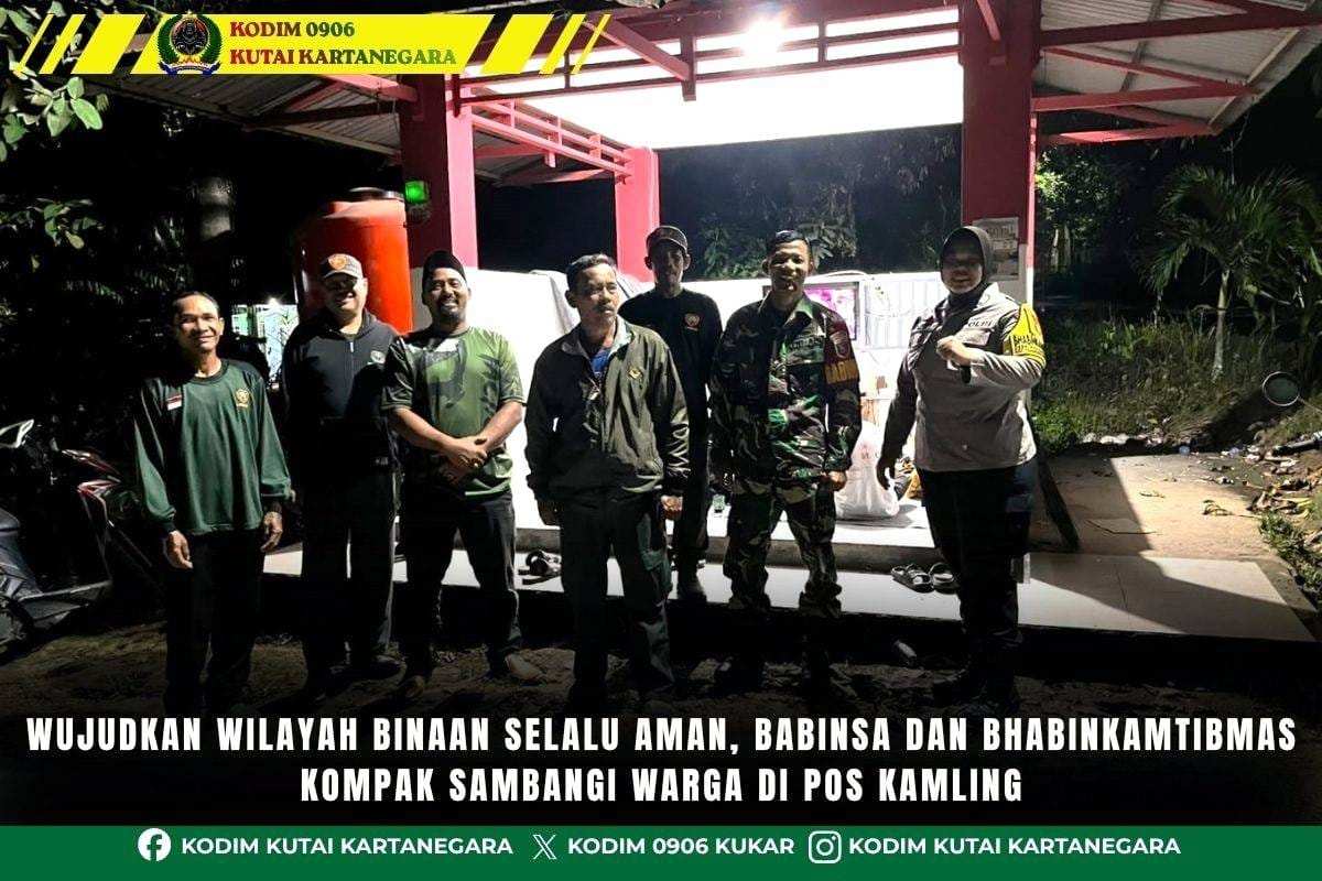 Wujudkan Wilayah Binaan Selalu Aman, Babinsa Dan Bhabinkamtibmas Kompak Sambangi Warga Di Pos Kamling Wujudkan Wilayah Binaan Selalu Aman, Babinsa Dan Bhabinkamtibmas Kompak Sambangi Warga Di Pos Kamling