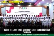 Dandim 0906/Kkr Letkol Arm Benny Hadiri Acara Pengukuhan Paskibraka