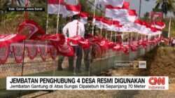 Jembatan Penghubung Empat Desa di Kabupaten Garut Resmi Digunakan