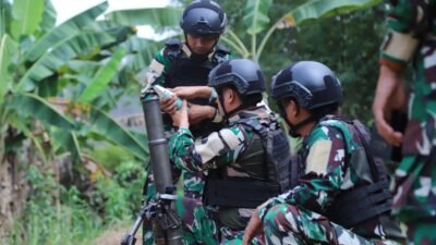 Dentuman Mortir Dan Tembak Reaksi Warnai Latgabma SGS 2026 Marfor Lampung